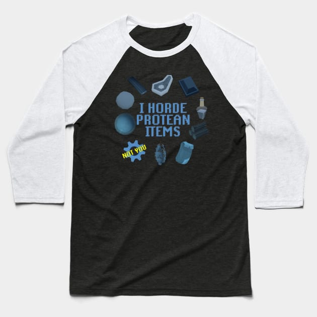 I Horde Protean Items (No Cogs) Baseball T-Shirt by Forsakendusk